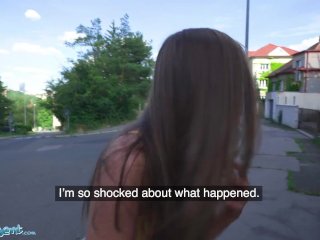 Public Agent Stacy Cruz Flashes Her Perfect Tits for Cash screenshot number 1
