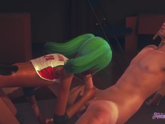 Yaoi Femboy - POV Ash dressed as a basketball player sucks cock