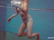 Preview 6 of Hot babe Melisa Darkova dressed underwater