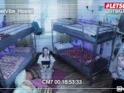 Preview 2 of HORNYHOSTEL - STELLA FLEX RUSSIAN GAMER GIRL FUCKS HOTEL ROOMMATE - LETSDOEIT