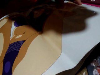 AIKa(パンチラアニメ)の下着姿の皇藍華にキス&足舐め後に顔射ぶっかけオナニー