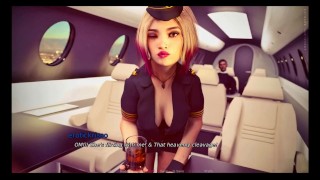 Stewardess Mimi Blonde Slutt Gets Fucked Hard in Her Pink Pussy