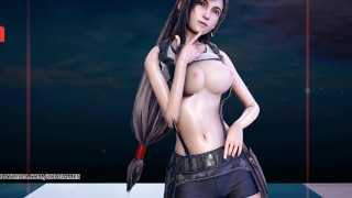 MMD Berry Dobrá Jemná Jemná Tifa Lockhart Aerith Sexy Striptýz Final Fantasy 7 Remake Ff7
