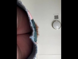 Just Doing My Makeup - Up Skirt View