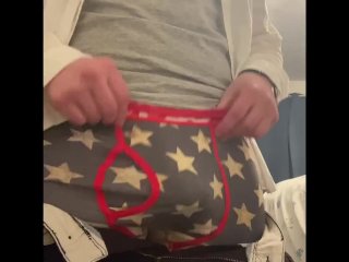 Teasing and_jerking off after a long day