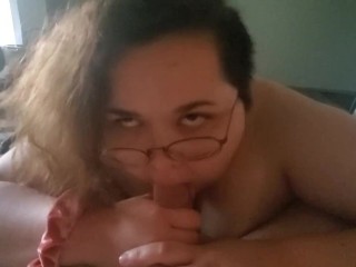 POV BBW Deepthroat Blowjob