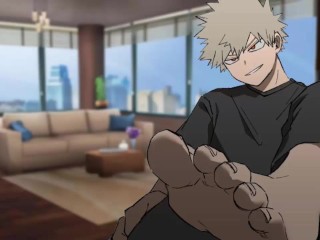 BAKUGOU LETS YOU TOUCH HIS FEETS