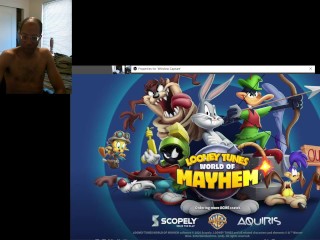 Naakte Gameplay Van Looney Tunes Mobiel Spel