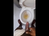 PISSING IN TOILET/Peeing in his Bathroom/Twink piss on a toilet/Piss Sex Addict