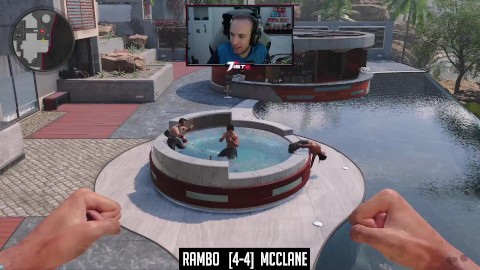 Rambo & John McClane in an Intense Hot Tub Fight