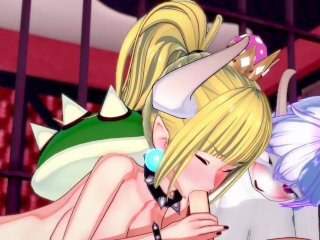 koikatsu party, 60fps, ffm, blowjob