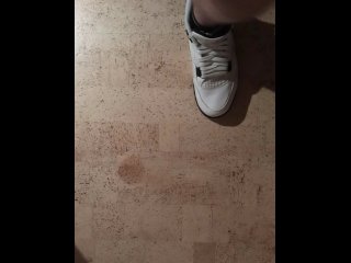 Teen cum on used Nike