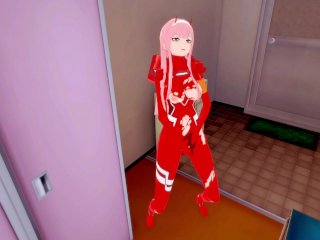 zero two cums, cosplay, 60fps, uncensored hentai