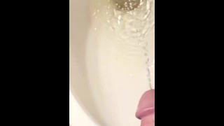 Morning Hard on and pissing slow motion ASMR