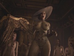 Resident evil village, Alcina Dimitrescu and Sisters Dimitrescu, showcase