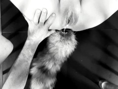 The beauty and the cage: The naughty version - countless orgasms tied up to her cage - Homade BDSM
