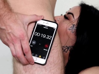 Lex Lucifer's Face Tattoo FACEFUCK! Snake Tongue_Goth Busty Babe GetsThroatfucked - Deepthroat