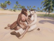 Preview 1 of Wild Life / 3Some Furry Porn (Tali's and Max) 🐮