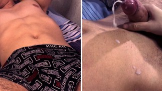 Guy Jerks Off His Friend And Brings Him To Orgasm