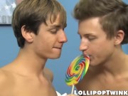 Preview 3 of Lollipop addicted twink Nathan Stratus gets massive facial