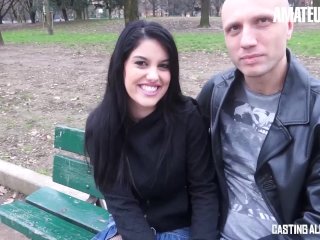 CASTINGALLAITALIANA - ANA MARCO PETITE SPANISH BRUNETTE BANGED HARD IN HER TIGHT ASS