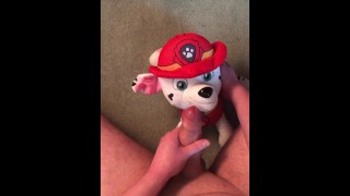 Jacking Off And Capping On Marshall's Paw Patrol