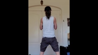 Naakte squats testvideo