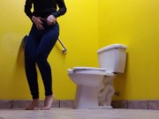 Preview 1 of Barefoot Public Toilet Piss