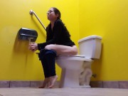 Preview 2 of Barefoot Public Toilet Piss