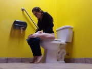Preview 6 of Barefoot Public Toilet Piss