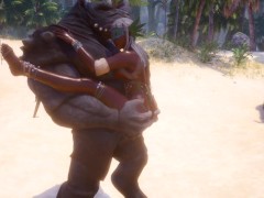 Satisfying the master with a huge dick 3D