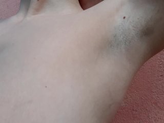 Armpit Fetish, Hairy Armpits and HairyPussy, Big Natural Boobs Tease