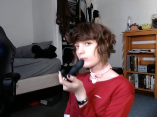 Femboy doing butt stuff with my new toy