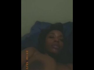 ebony, masturbation, anal, vertical video