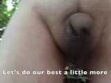 Naked and public masturbation second challenge - 2度目の野外全裸オナニーに挑戦するため現場に出向き勃起を試みる／0425