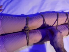 Video I tied tiny girlfriend and torment with orgasms. She moans so hard! | Bondage and vibrator