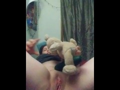 CUCUMBER FUN! TEDDY HAS A COCK LIKE A LARGE CUKE!