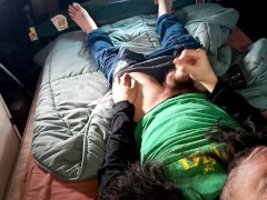Male Solo Cum Eating 38 (Back Angle)