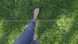 Walking Barefoot in Wet Grass | 7am