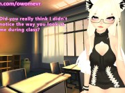 Preview 1 of Horny Teacher fucks you after class - Hentai JOI [VRchat erp, ASMR, POV, Vtuber, School Cosplay]