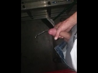 Shooting some Slow Motion Cum in the Garage