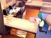 Preview 6 of Gamer Girl Forgets to Turn off the Stream Masturbates on the table [3d hentai]