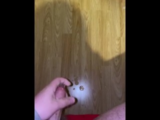 Big Cumshot at the end all over the Floor