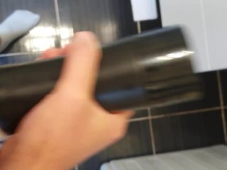 Fucking my pocket pussy and cumming