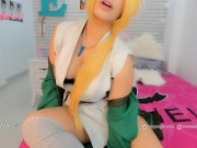 Preview 3 of Hot and sexy tsunade cosplay from naruto jerk off instructions JOI, this video will turn you on!!!!