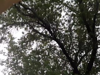 I cum in her mouth to the sound of rain in_a public place - lesbian;illusion