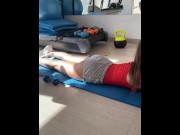 Preview 5 of Morning routine with Yoya Grey its legs workout day in my gym
