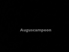 ASS FLASHING She laughs while fucking having fun hitting her head into the bed -- Auguscampeon