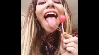 Do you like the way I suck a lollipop?- Droll and saliva