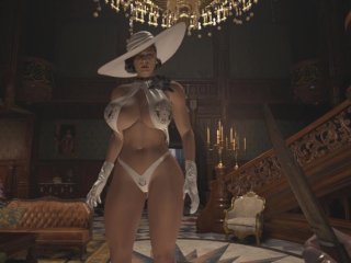 big ass, alcina dimitrescu, resident evil 8, big boobs